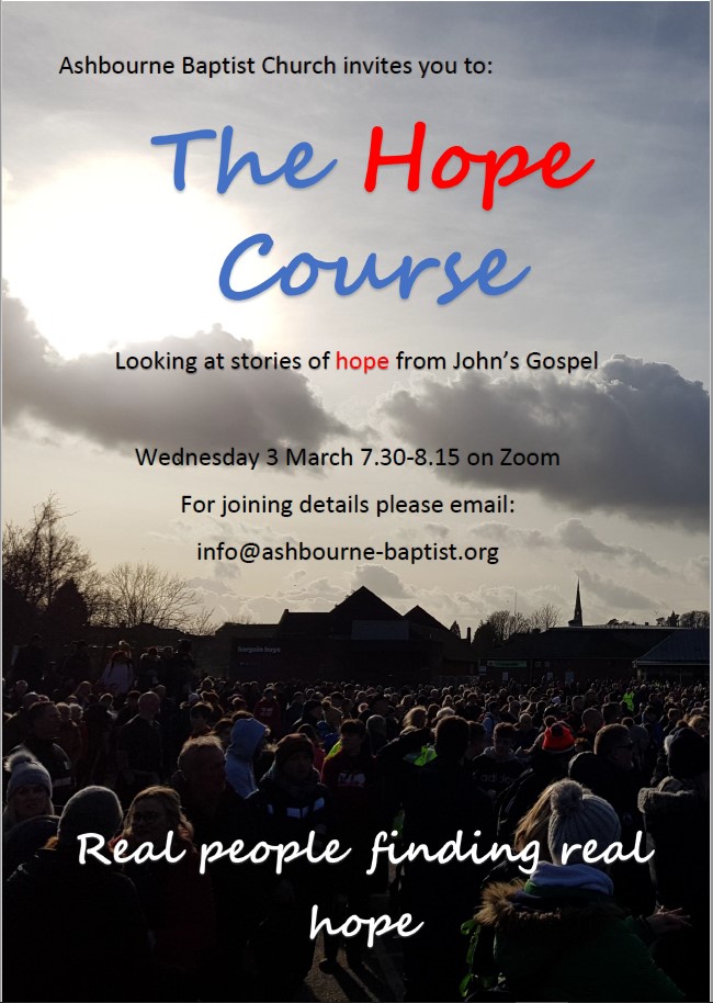 The Hope Course flyer