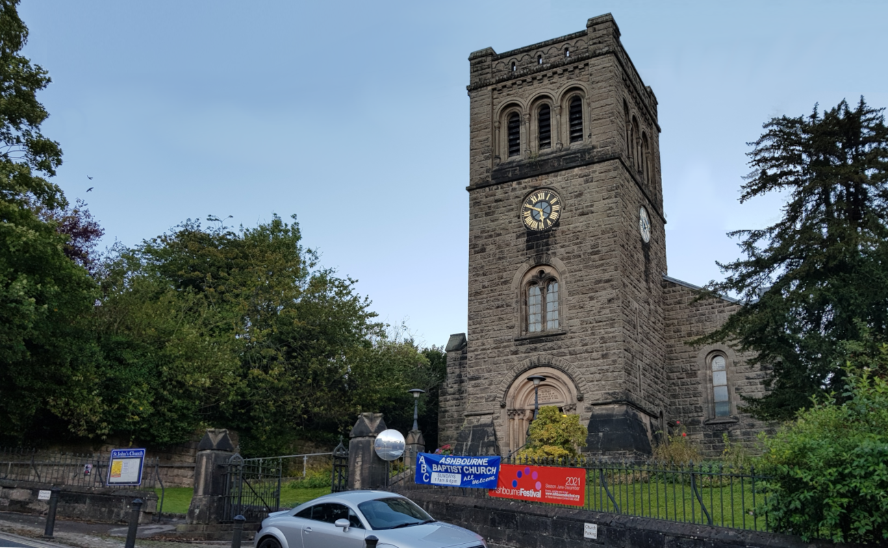 Ashbourne Baptist Church at St John's, Ashbourne, Derbyshire - by GB